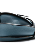 Grained Calfskin Small Gate Crossbody Bag Petroleum Blue Cypress