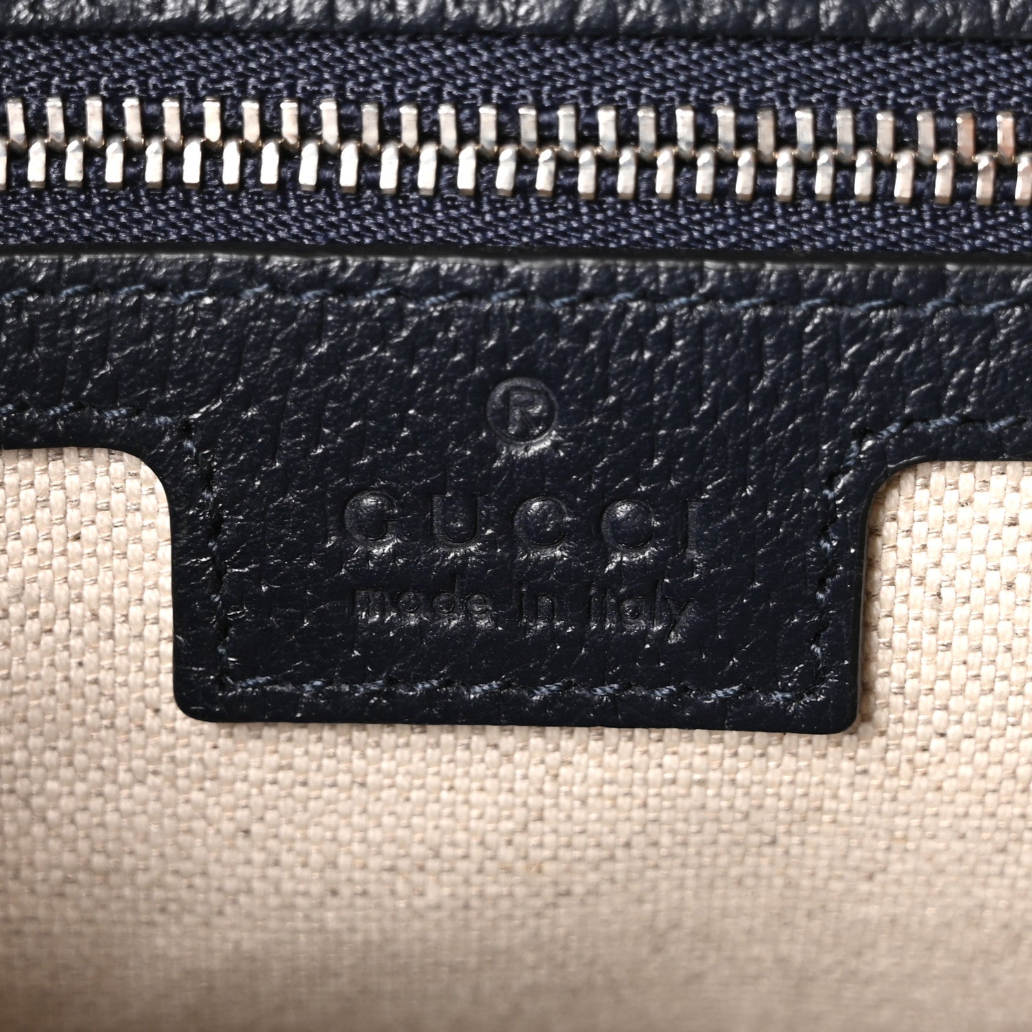 GG Supreme Monogram Textured Dollar Calfskin Web Studded Mini Ophidia Flap Shoulder Bag Beige Blue