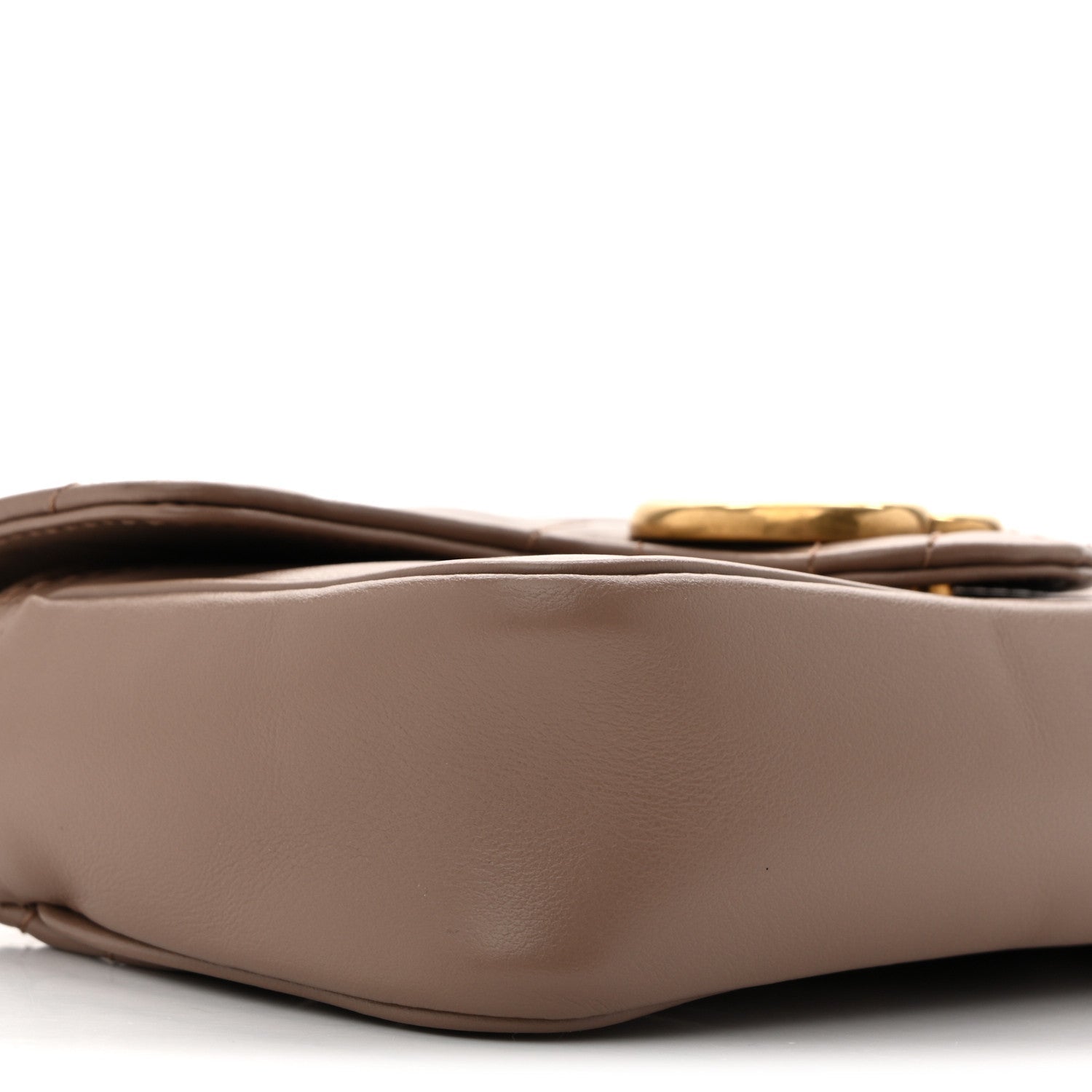 Calfskin Matelasse Super Mini GG Marmont Shoulder Bag Porcelain Rose