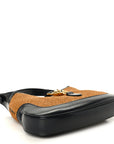 Straw Lux Boarded Dyana Lux Calfskin Small Jackie 1961 Hobo Natural Blue