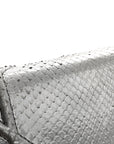 Snakeskin D1ORama Wallet on Chain Pouch Silver