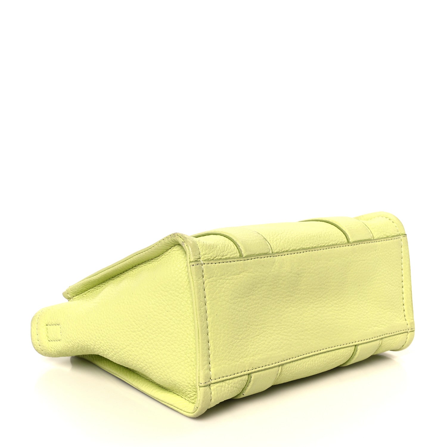 Grained Calfskin Small The Tote Bag Limoncello