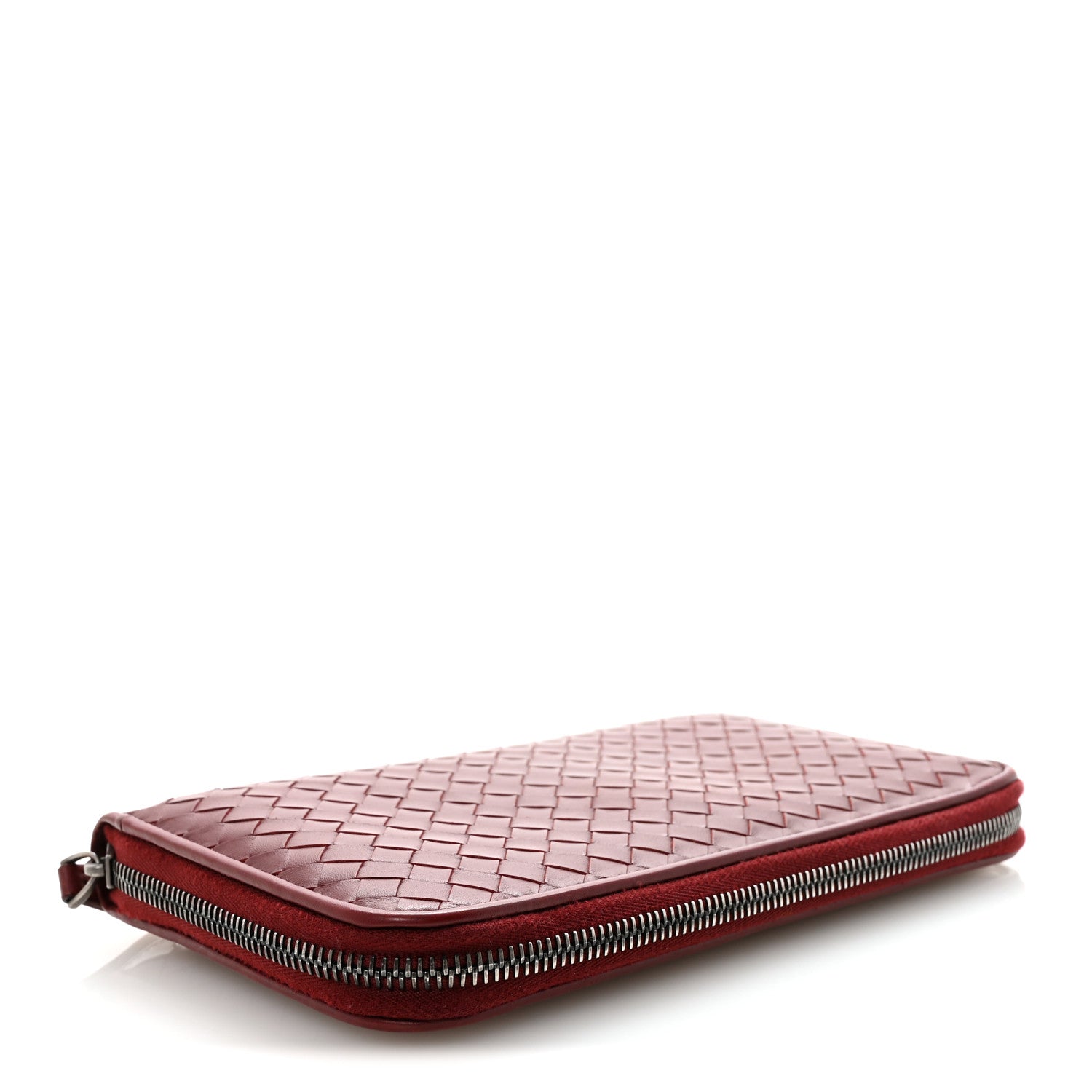 Nappa Intrecciato Travel Organizer Wallet Red