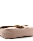 Calfskin Matelasse Super Mini GG Marmont Shoulder Bag Porcelain Rose
