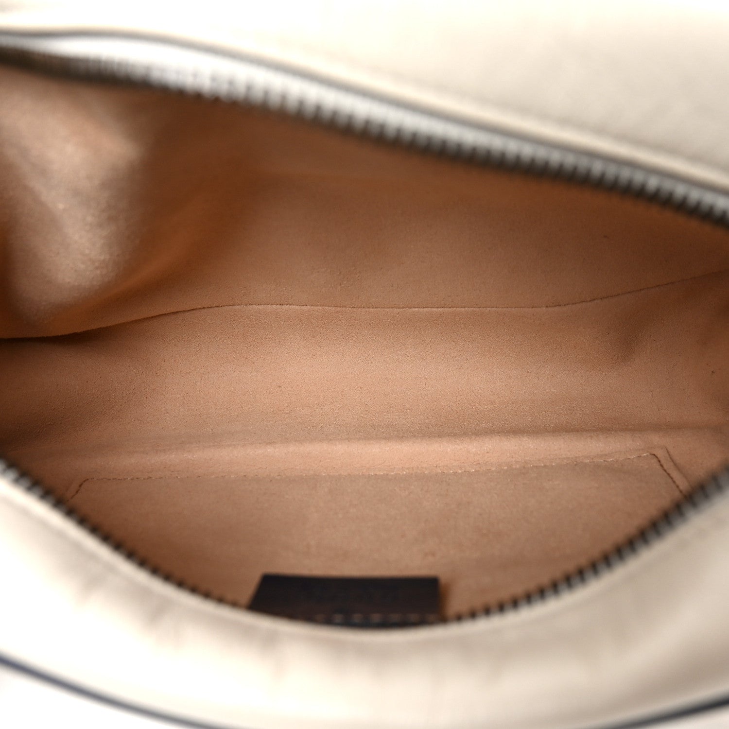 Vintage Effect Calfskin Matelasse Diagonal Small Torchon GG Marmont Chain Shoulder Bag Mystic White Blue Agata