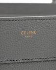 Baby Drummed Calfskin Micro Luggage Kohl