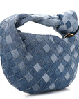 Nappa Denim Effect Intrecciato Mini Jodie Denim