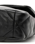 Lambskin Quilted Medium CHNL 19 Flap Black