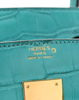 Matte Alligator Birkin 30 Bleu Paon
