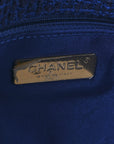 Tweed Quilted Large CHNL 19 Flap Blue