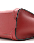 Drummed Calfskin Nano Luggage Merlot