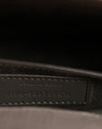 Calfskin Crocodile Embossed Medium Monogram Sunset Fog