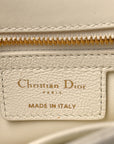 Grained Calfskin Cannage Small Caro Bag White