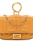 Nappa Matisse FF Embossed Nano Baguette Charm Zucca