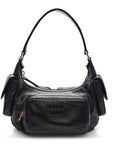 Nappa Multi Pocket Hobo Black