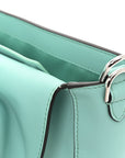 X TIFFANY Nappa Silver Baguette Blue Tiffany Silver