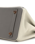 Togo Horseshoe Birkin 25 Etain Gris Perle