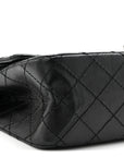 Aged Calfskin Quilted 2.55 Reissue 225 Flap So Black