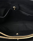 Derby Calfskin House Check Medium Banner Tote Black