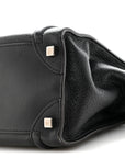 Drummed Calfskin Micro Luggage Black