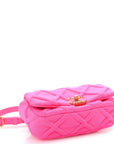 Jersey Quilted CHNL 19 Waist Bag Pink