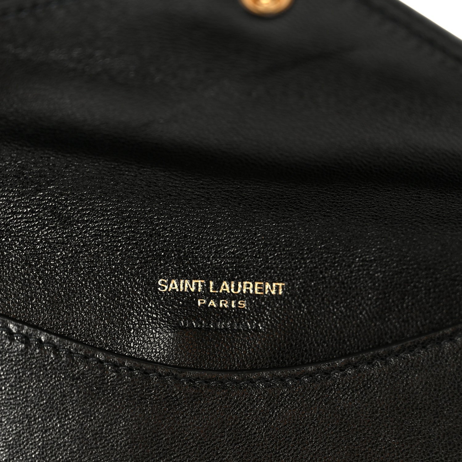 Lambskin Chevron Quilted Large Loulou Black
