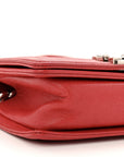 Caviar Quilted Small Boy Flap Red