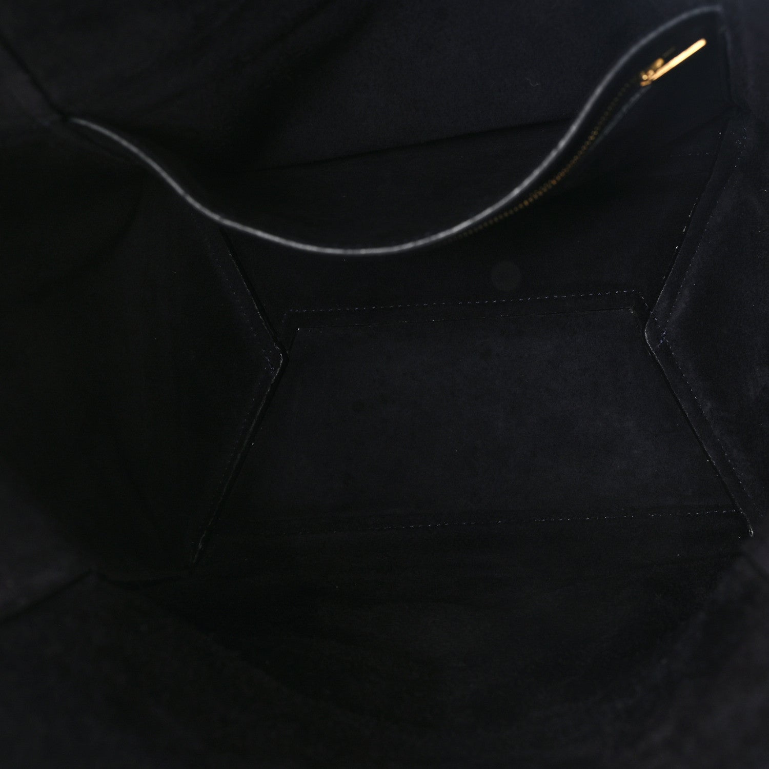 Soft Grained Calfskin Sangle Bucket Bag Navy Blue