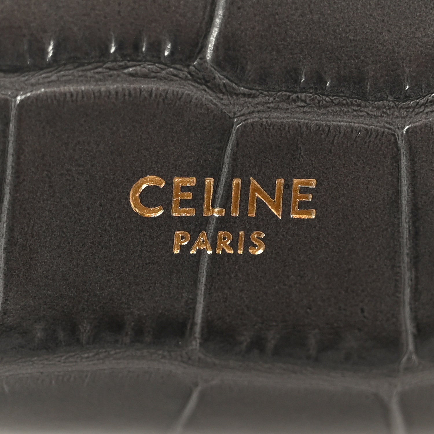 Calfskin Crocodile Embossed Nano Belt Bag Grey