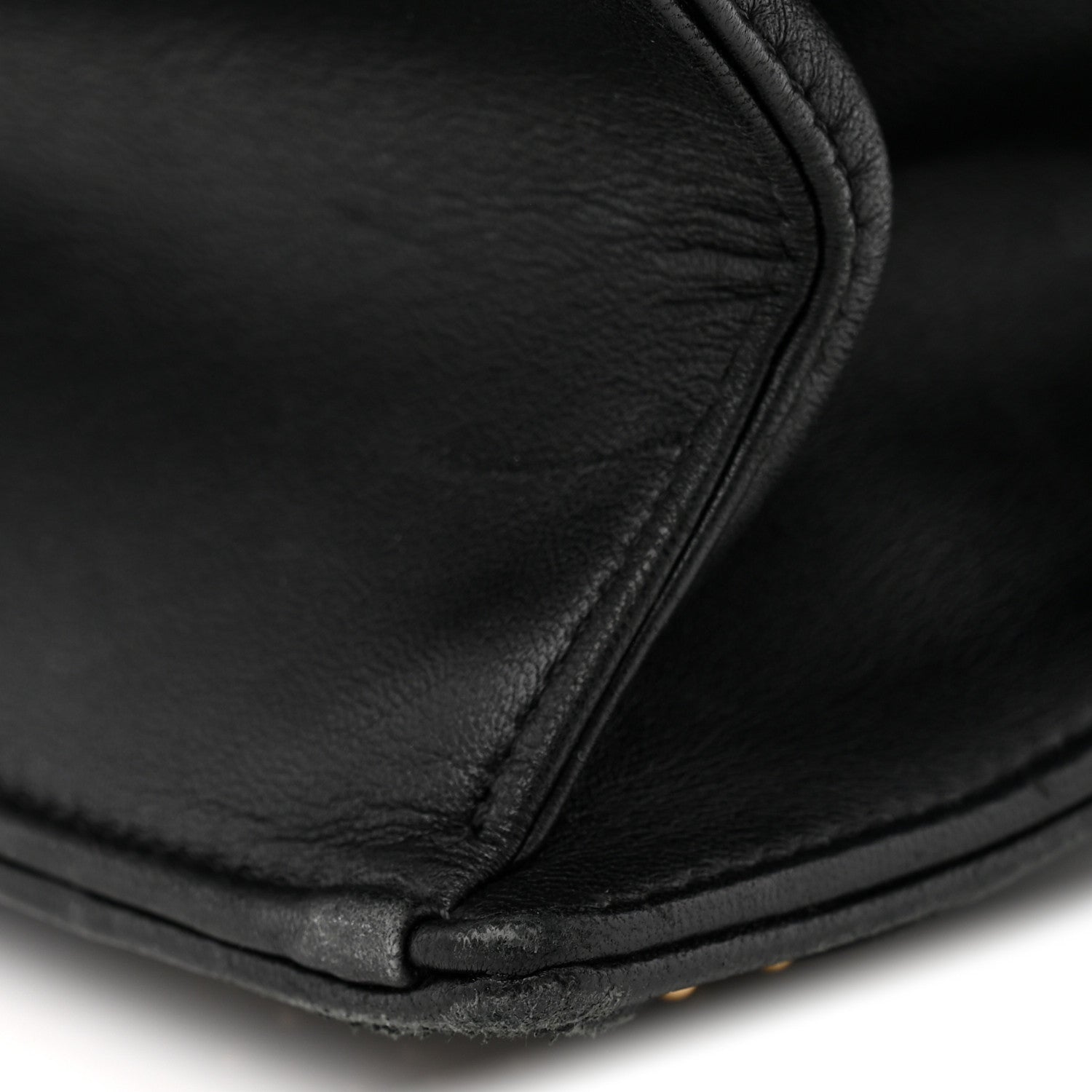 Lambskin Studded Medium D1ORama Flap Bag Black
