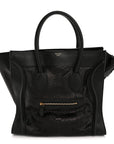 Snakeskin Large Luggage Black