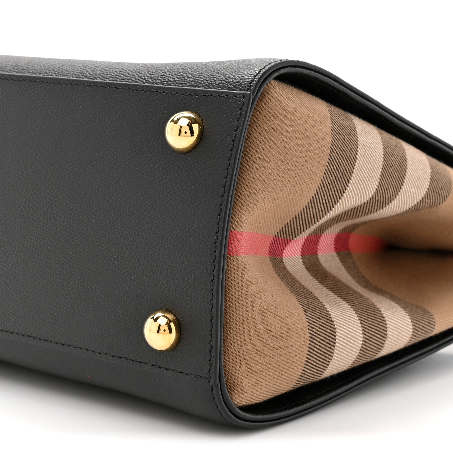 Calfskin Mega Check Small Banwell Tote Black