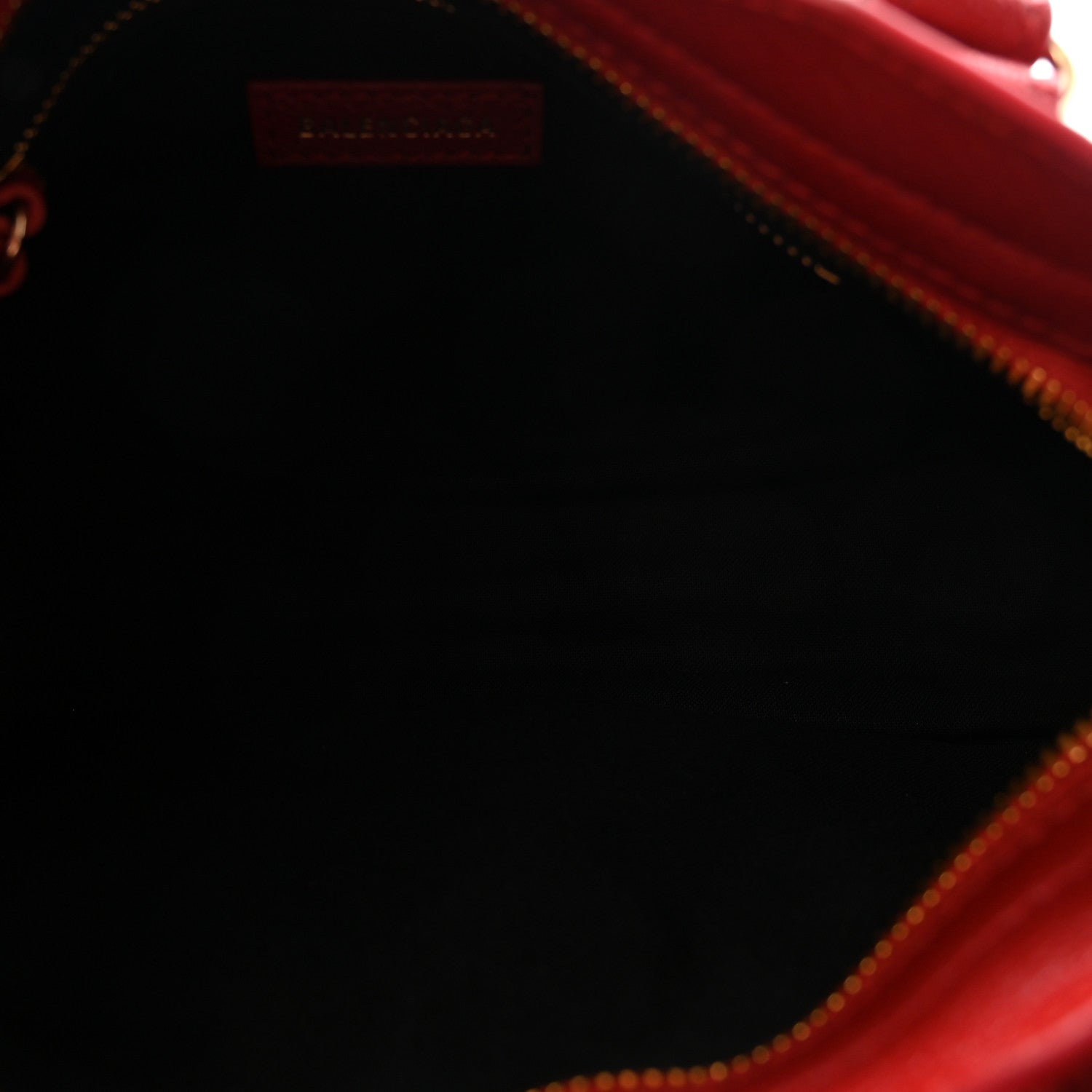Chevre Gold Metallic Edge Hardware Mini City Rouge Groseille