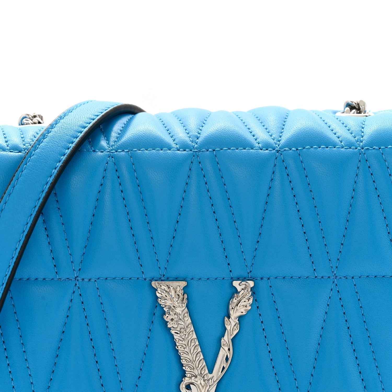 Nappa Quilted Virtus Bag Blue