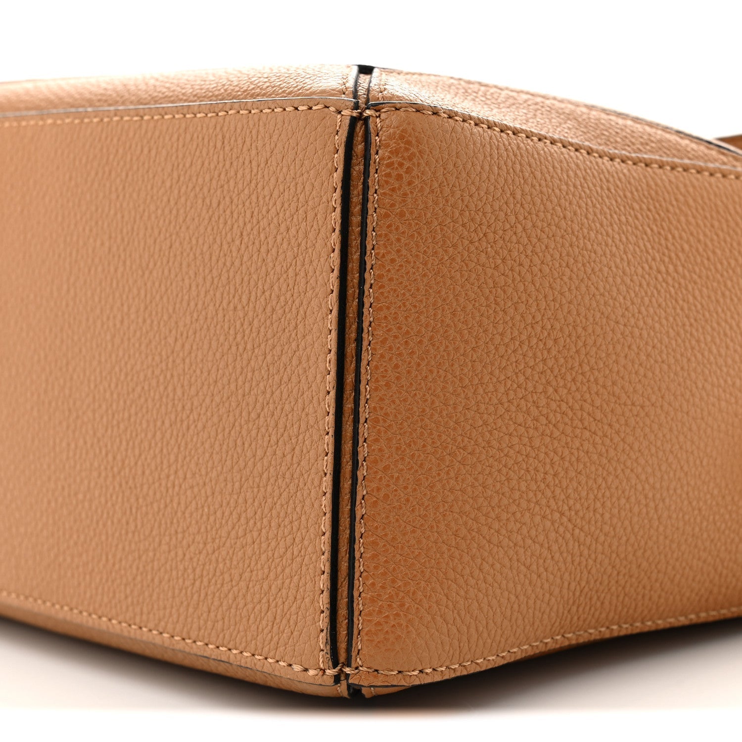 Grained Calfskin Small Puzzle Bag Tan