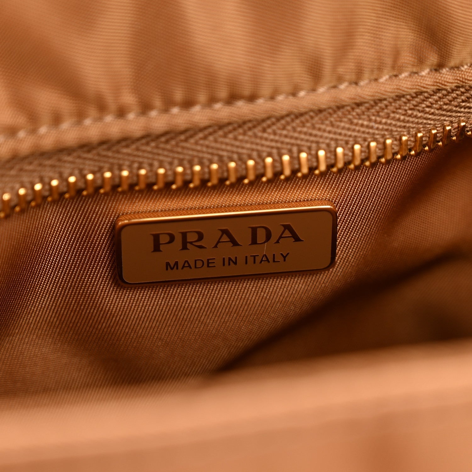 Re-Nylon Medium Explore Shoulder Bag Camel