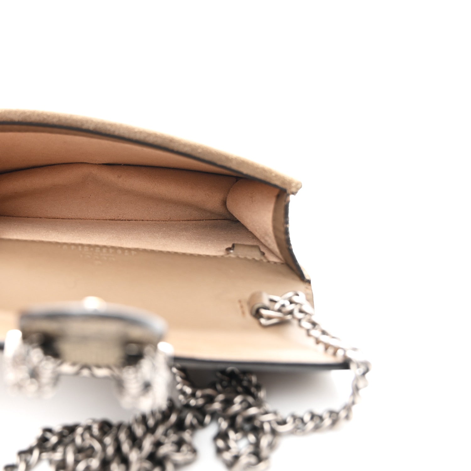 GG Supreme Monogram Super Mini Dionysus Shoulder Bag Taupe