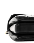 Lambskin Quilted Small Trendy CC Dual Handle Flap Bag Black