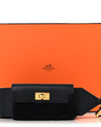 Swift Shearling Pocket Kelly Shoulder Strap Black