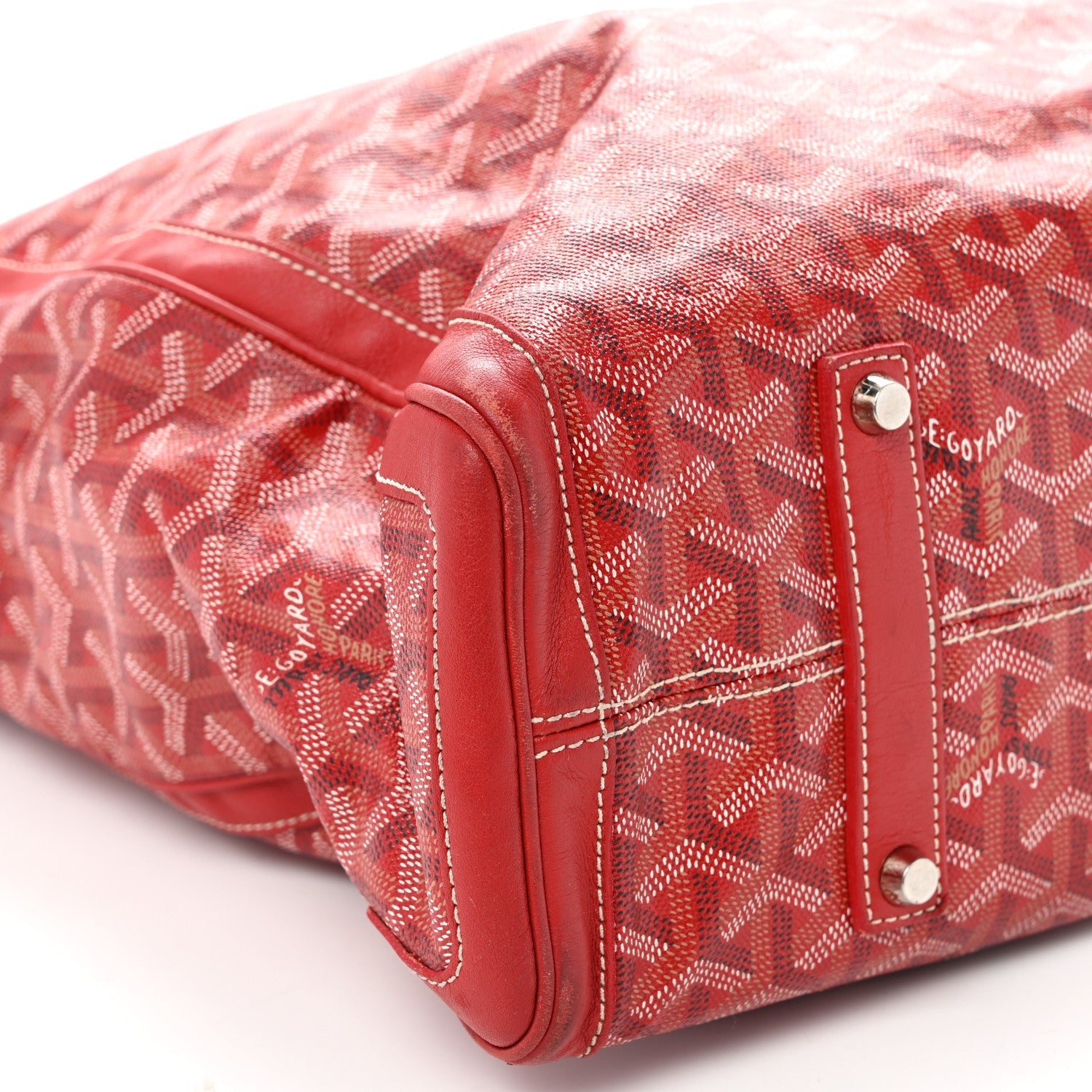 Goyardine Voltaire Tote Red