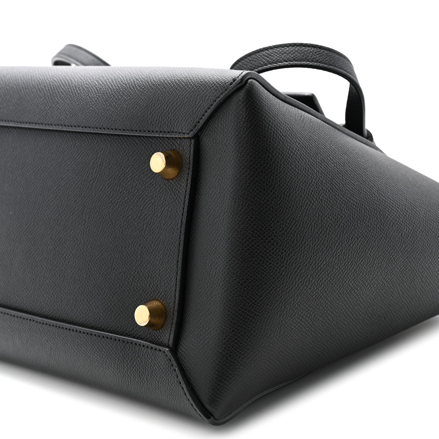 Grained Calfskin Mini Belt Bag Black