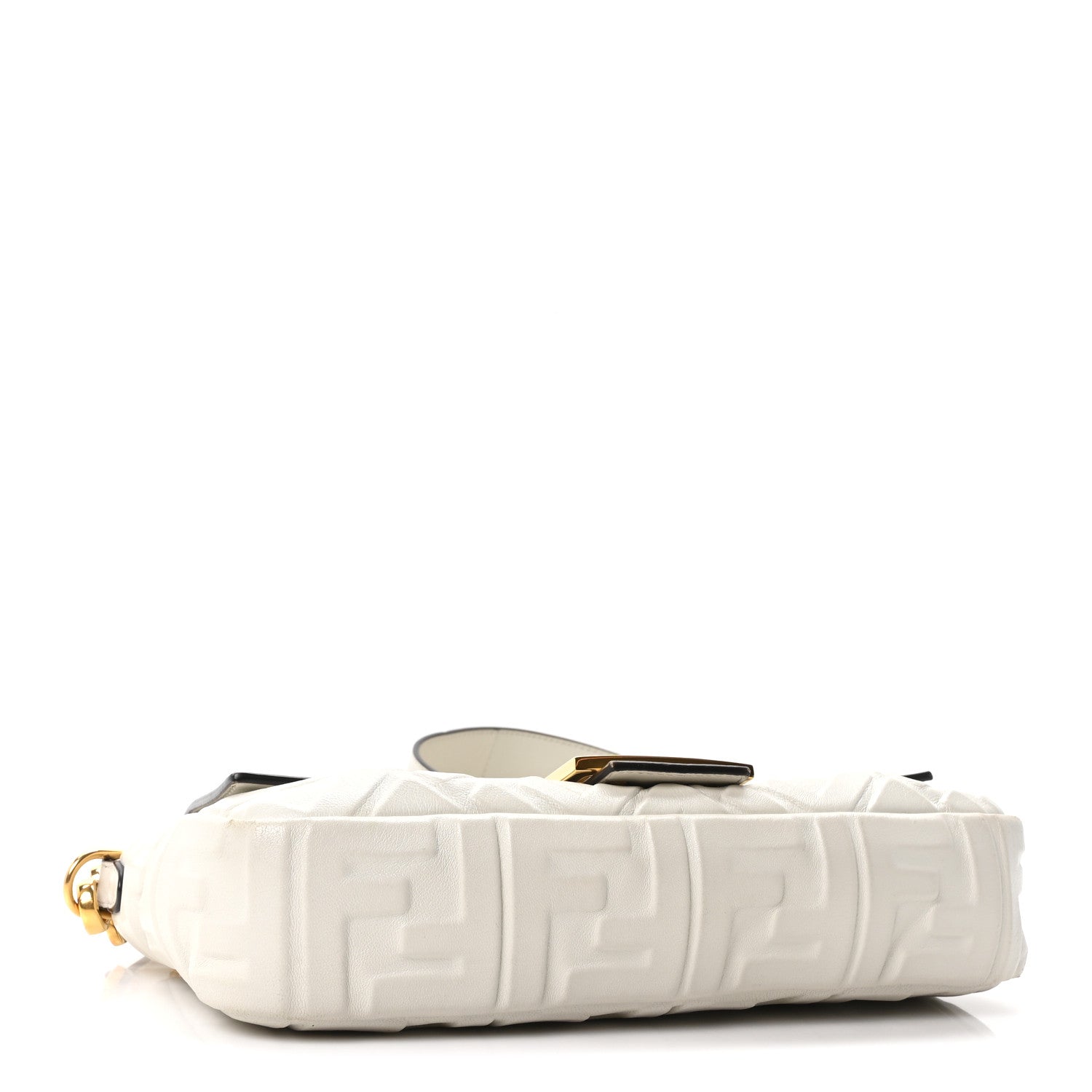 Nappa FF 1974 Embossed Baguette White