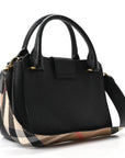 Soft Grain Calfskin Small Buckle Tote Black