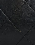 Lambskin Quilted Small Double Flap Black