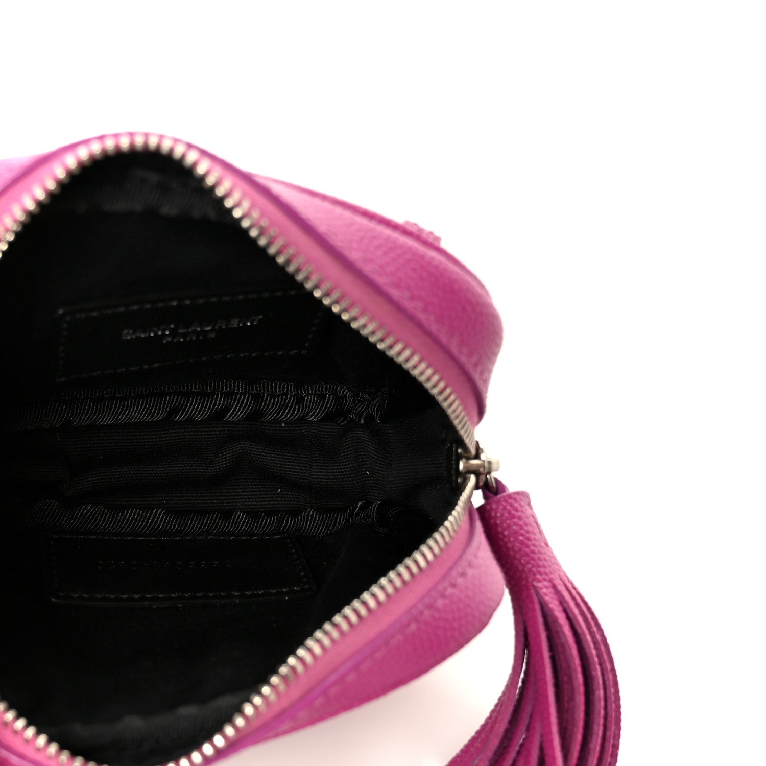 Grain De Poudre Matelasse Monogram Baby Lou Camera Bag Electric Fuxia