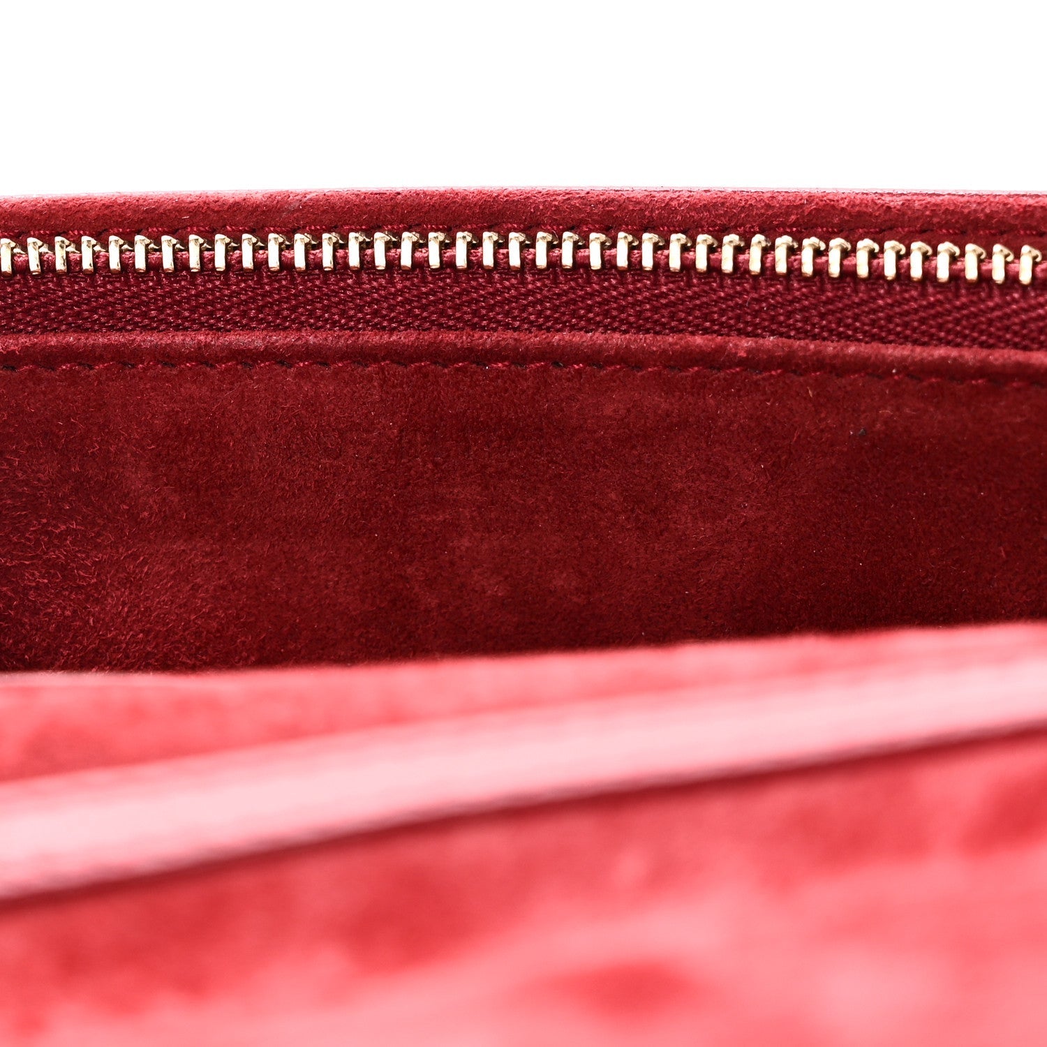 Lambskin Cannage D1ORaddict Wallet On Chain Clutch Fuchsia