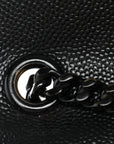 Grain De Poudre Medium Classic Monogram Monochrome Kate Satchel Black