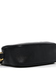 Pebbled Calfskin Mini Soho Disco Bag Black