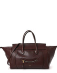 Supple Shiny Lambskin Medium Smiling New Luggage Brick