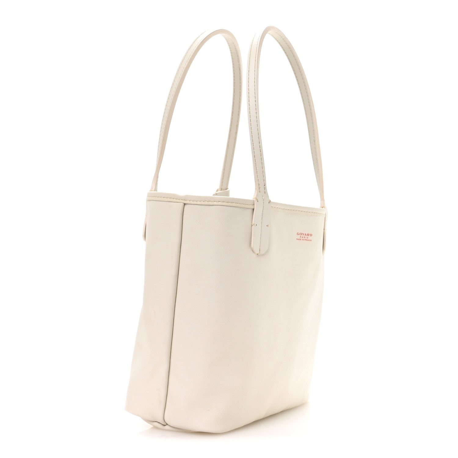 Goyardine Reversible Mini Anjou White
